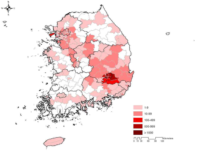 누적 확진자 현황