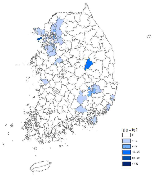 최근 1주 확진자 현황 (2020.4.7.~4.13.)