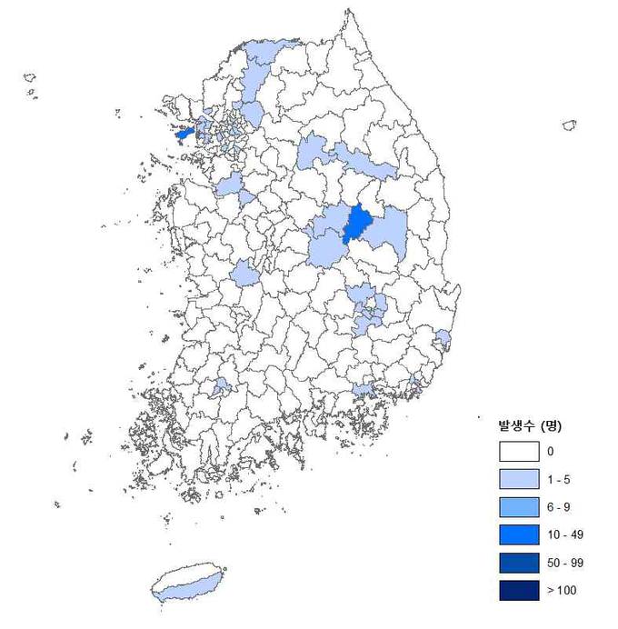 최근 1주 확진자 현황 (2020.4.13.~4.19.)