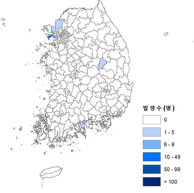 최근 1주 확진자 현황 (2020.4.27.~5.5.)