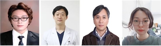 (왼쪽부터) 고려대 의과학과 최병현 대학원생, 흉부외과학교실 김현구 교수, 바이오시스템의과학부 홍성회 교수, 바이오시스템의과학부 정혜선 박사과정