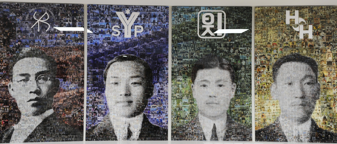 오른쪽부터 김필순, 박서양, 이태준, 홍석후 초기 졸업생